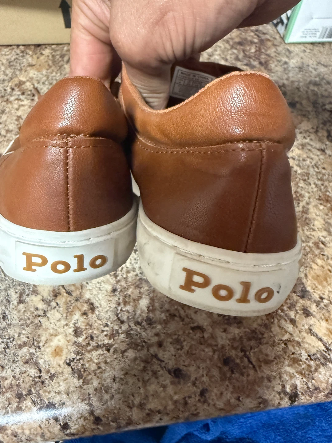 Polo Ralph Lauren Brown Leather Sneakers - photo 3