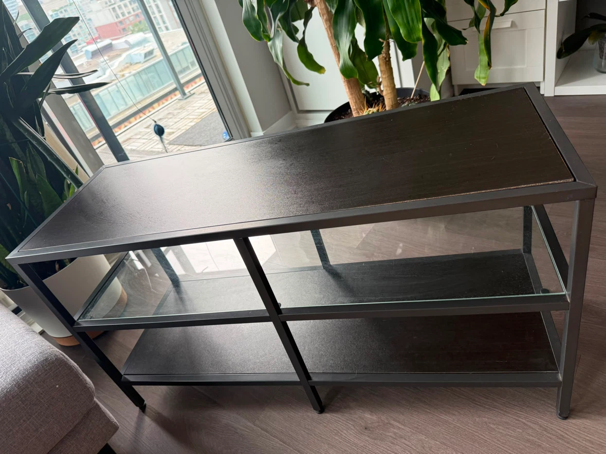 TV Stand with Glass Shelves - photo 5
