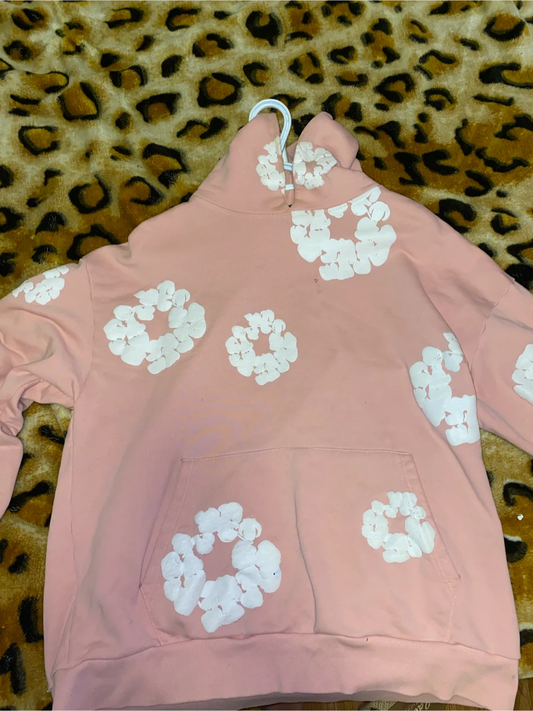 pink denim, tears size large pick up ASAP