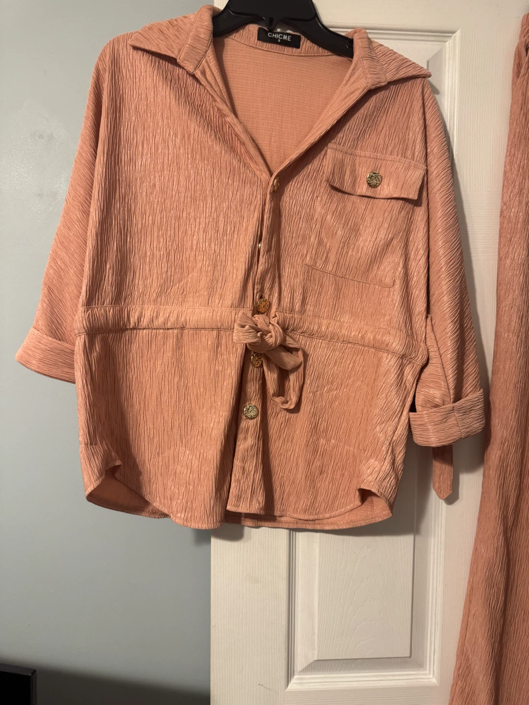 Chicme Pink Textured Lounge Set - Size S - photo 2