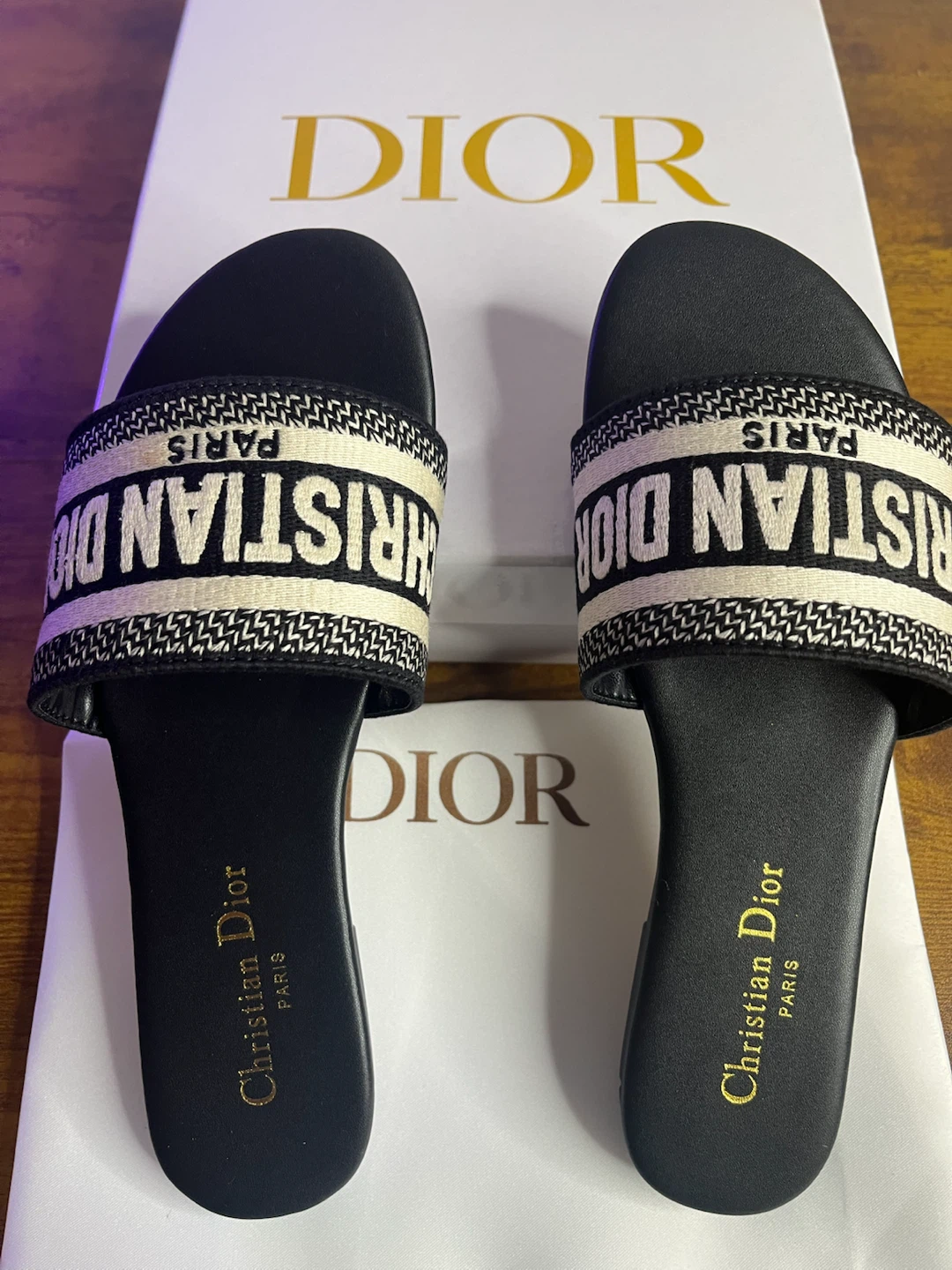 Christian Dior Dway Slides - Size 36/US6 - photo 2