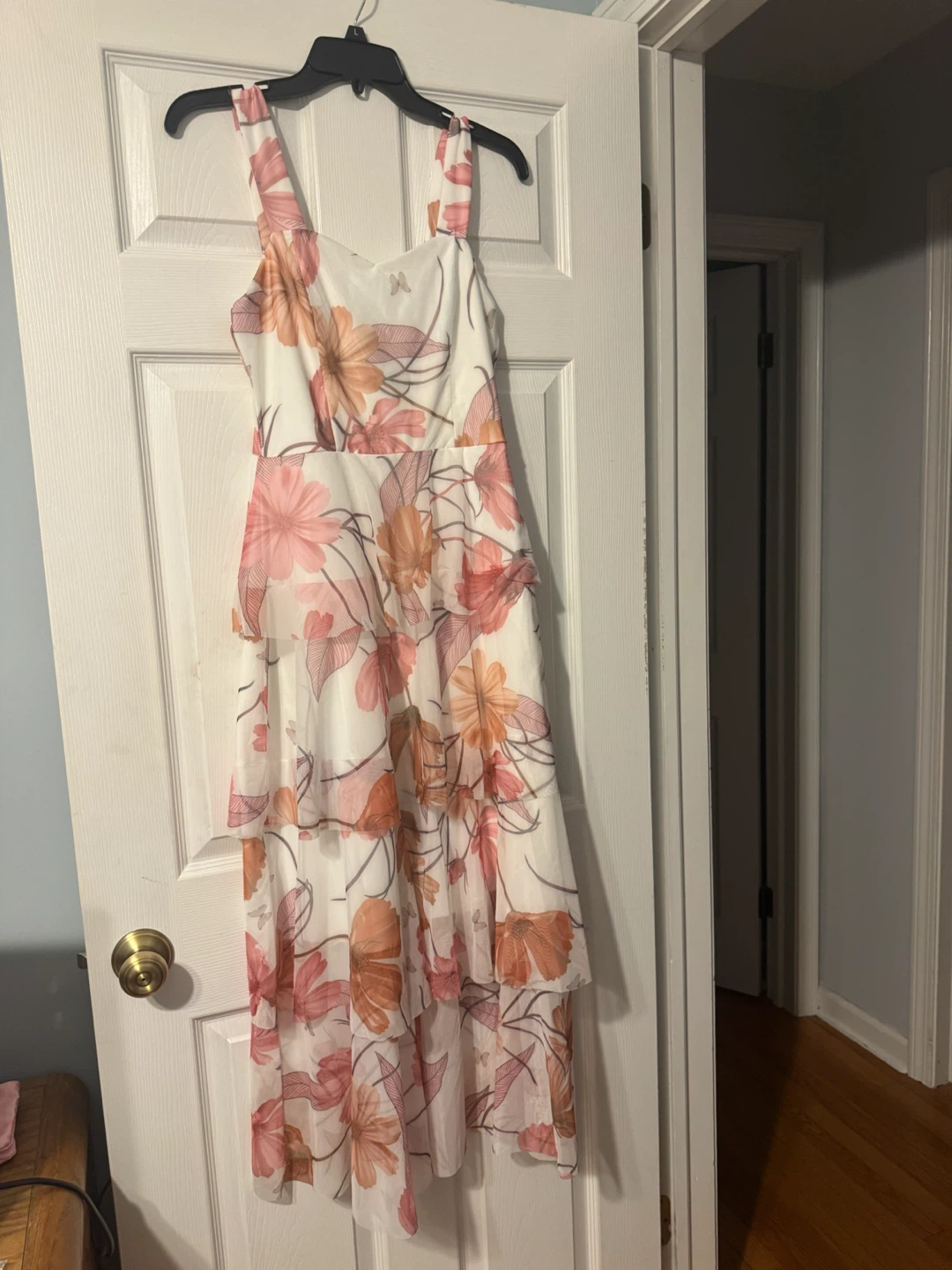 CHICME Women's Floral Tiered Maxi Dress Size S