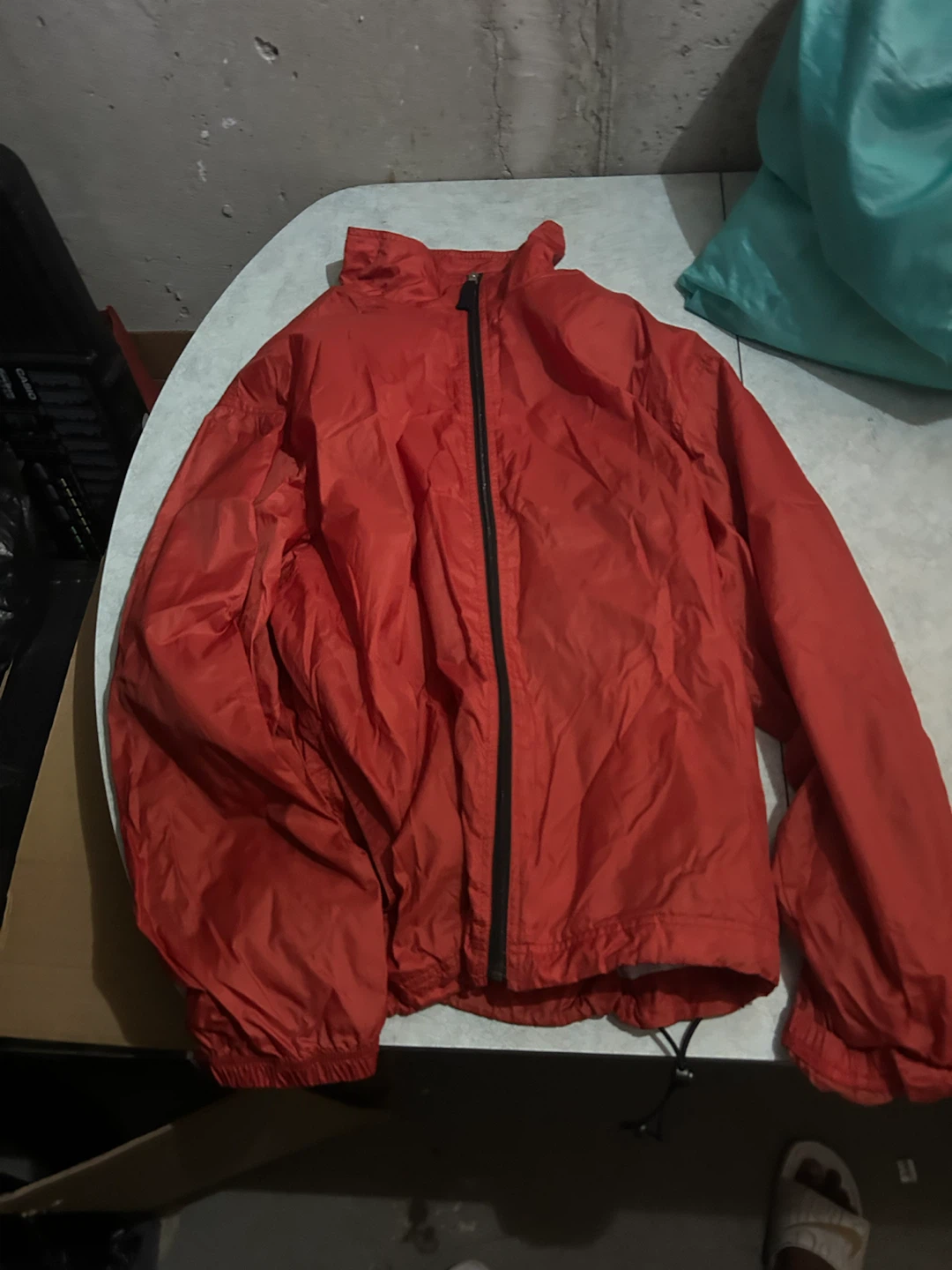 Red Windbreaker Jacket