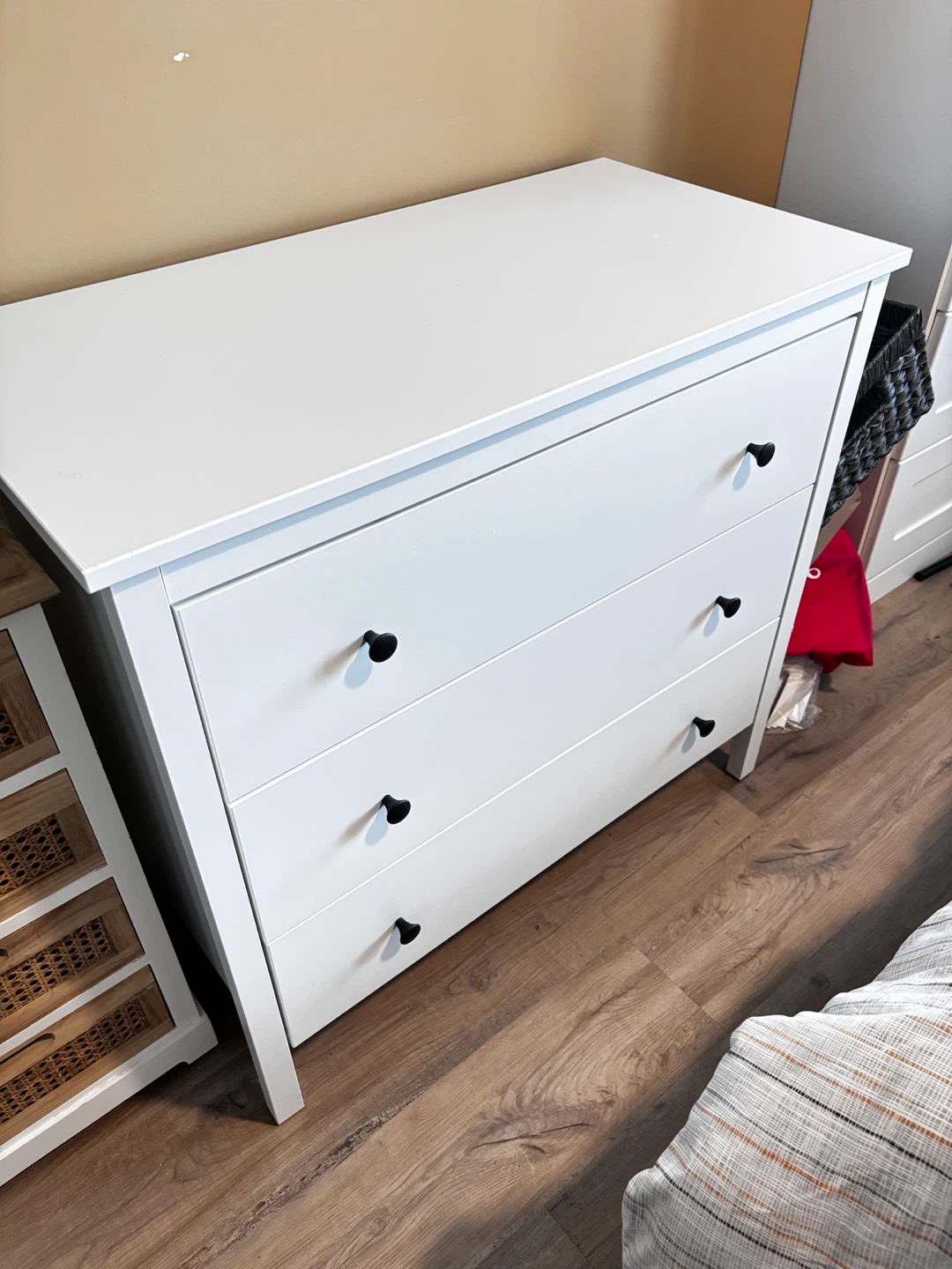 IKEA White 3-Drawer Dresser - photo 2