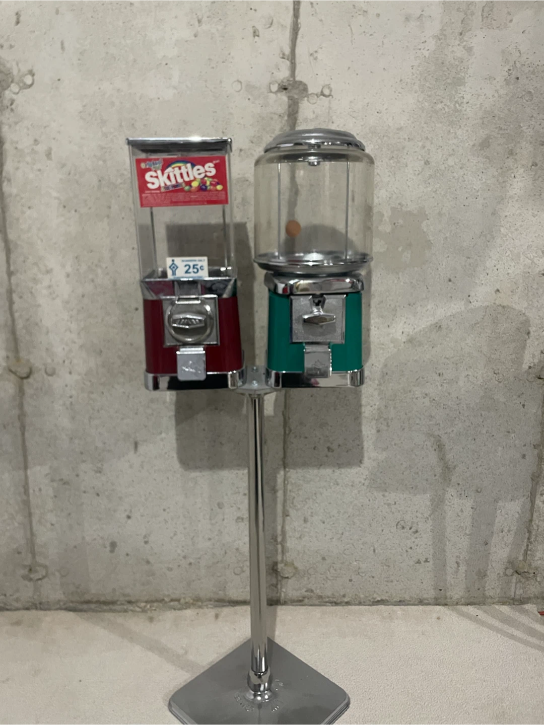 Dual Gumball/Candy Machine Stand