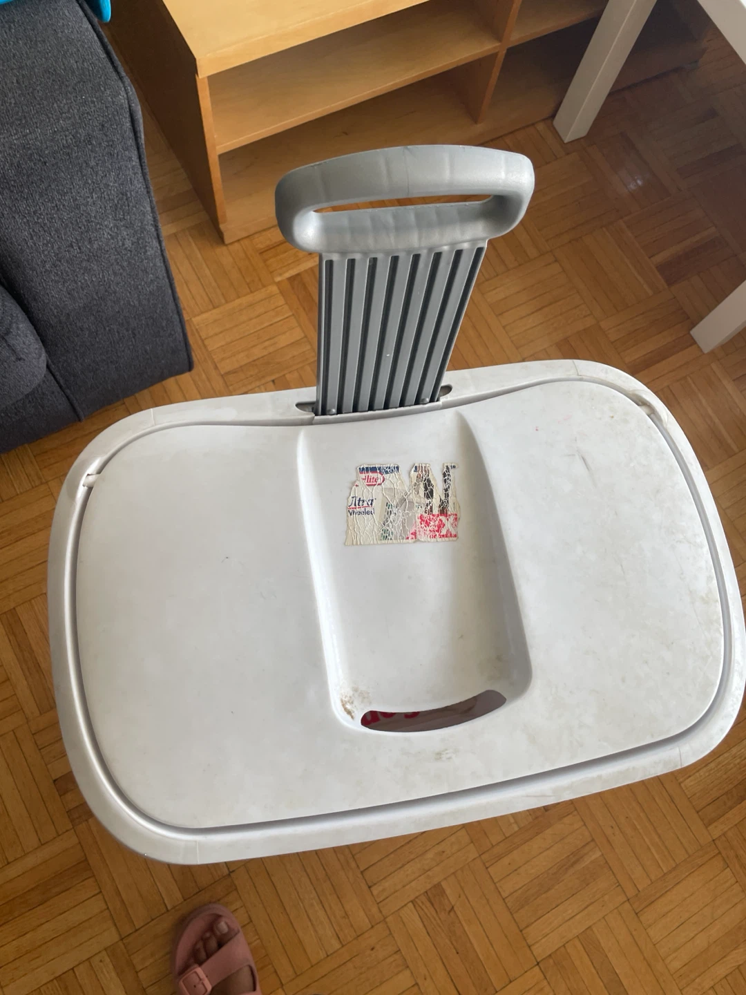 Sterilite White Laundry Hamper with Wheels