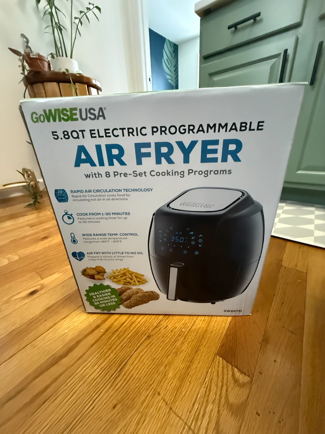 GoWISE USA 5.8QT Electric Programmable Air Fryer