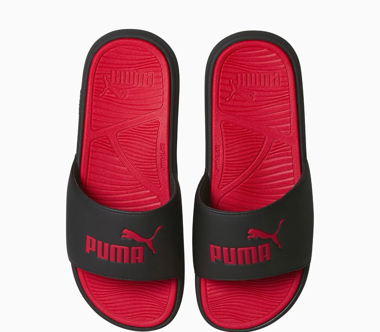 Puma Black & Red Slides - Size 13 - photo 2