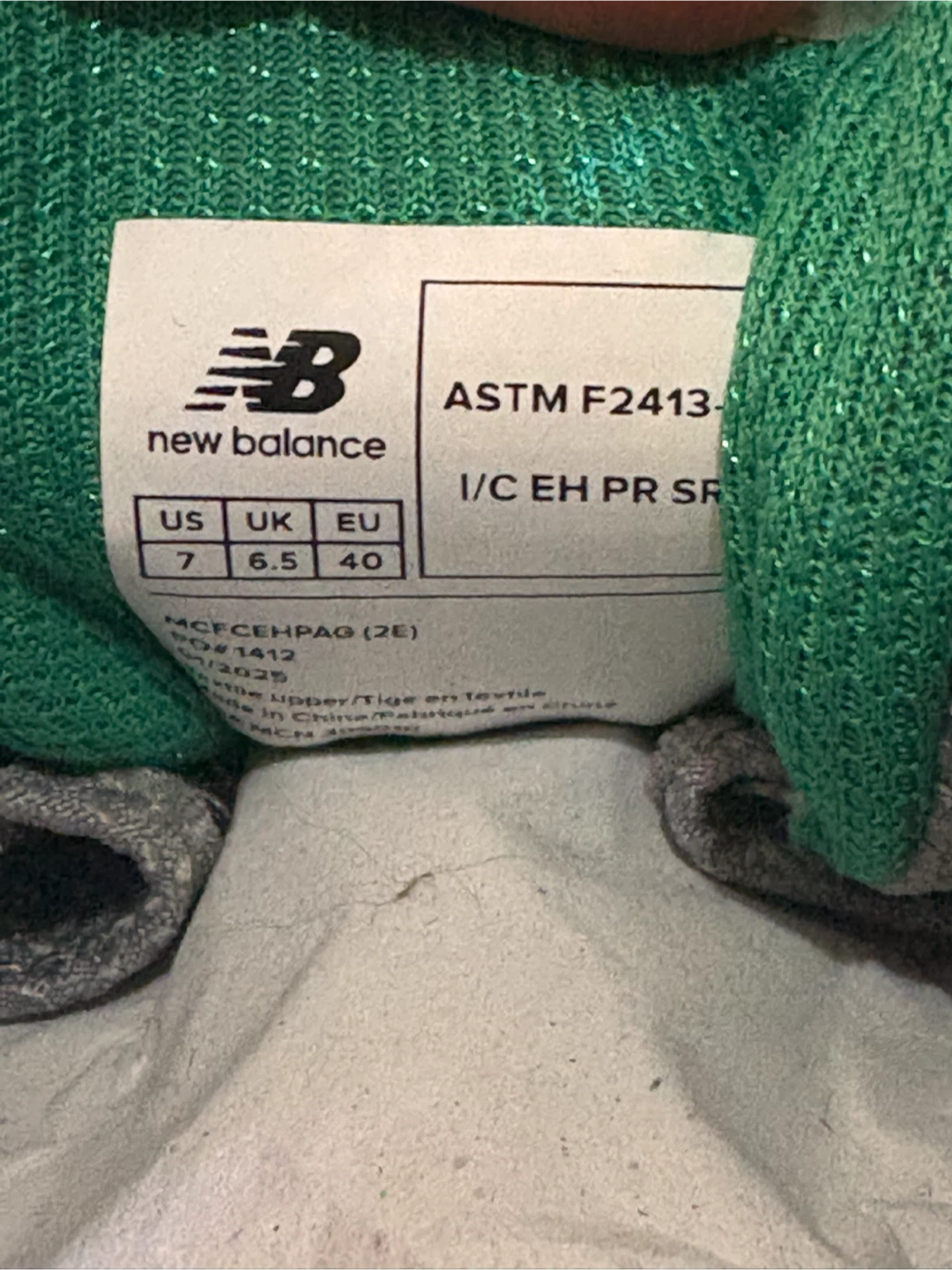 SAFTEY New Balance Fresh Foam Cremorne Grey/Green MCFCEHPAG - photo 3