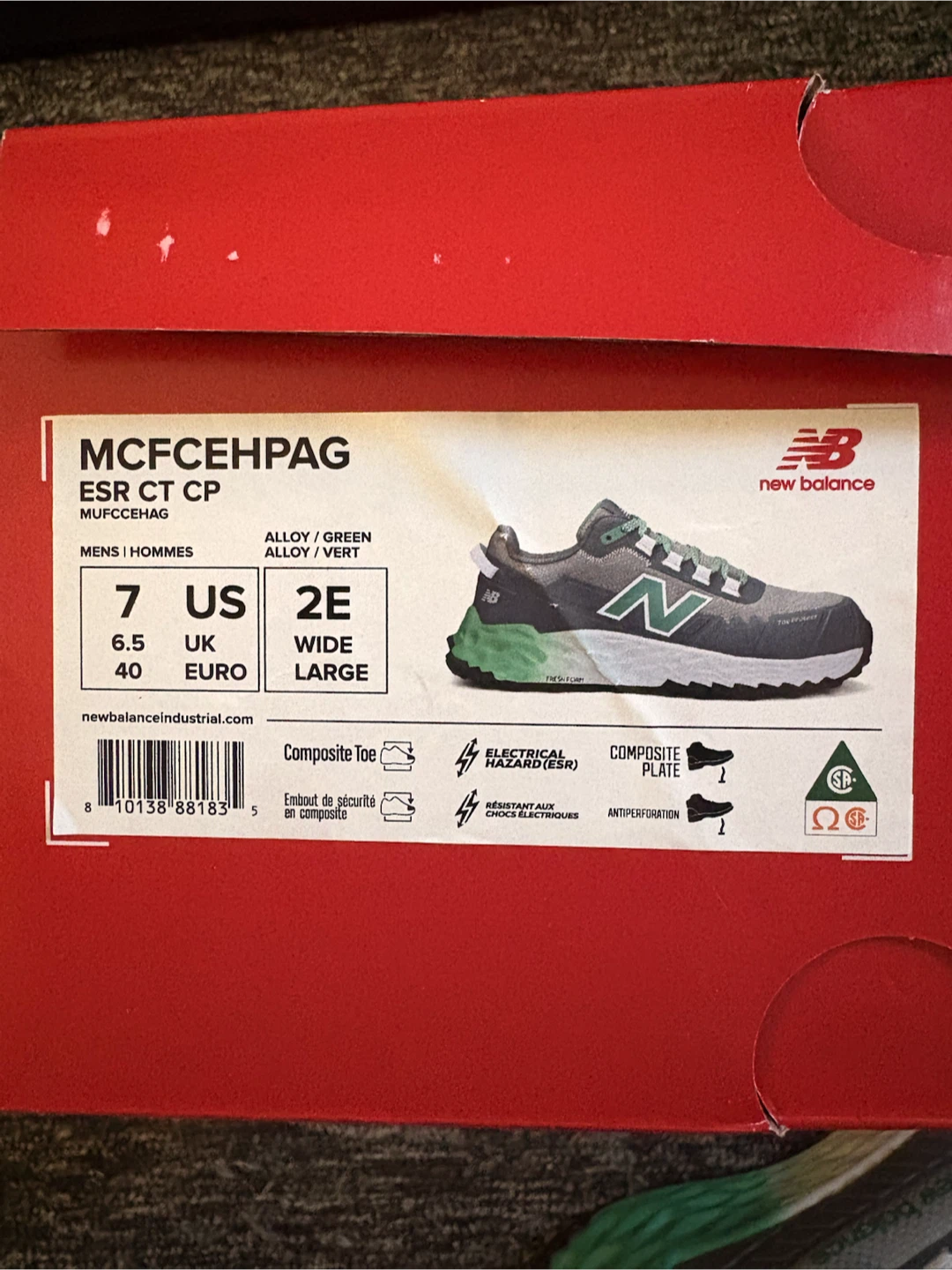 SAFTEY New Balance Fresh Foam Cremorne Grey/Green MCFCEHPAG - photo 4