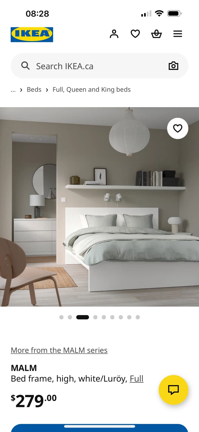 IKEA MALM Full Bed Frame with slatted - photo 2