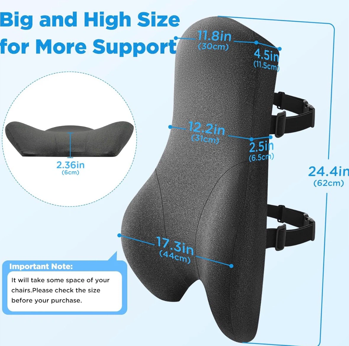 Memory Foam Back Cushion - photo 3