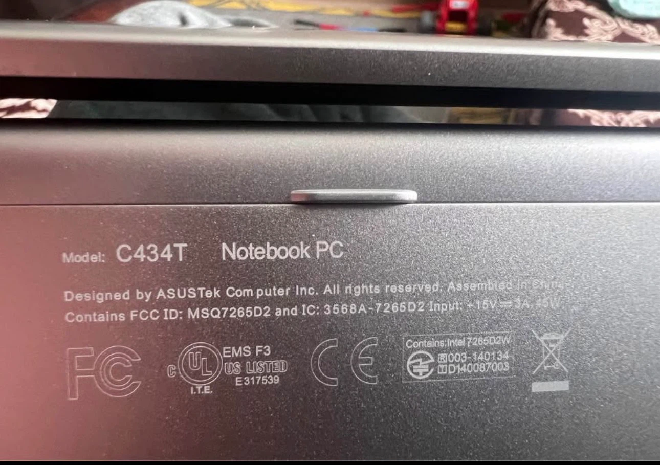 ASUS C434T Notebook PC - Intel Core m3 8th Gen - photo 3