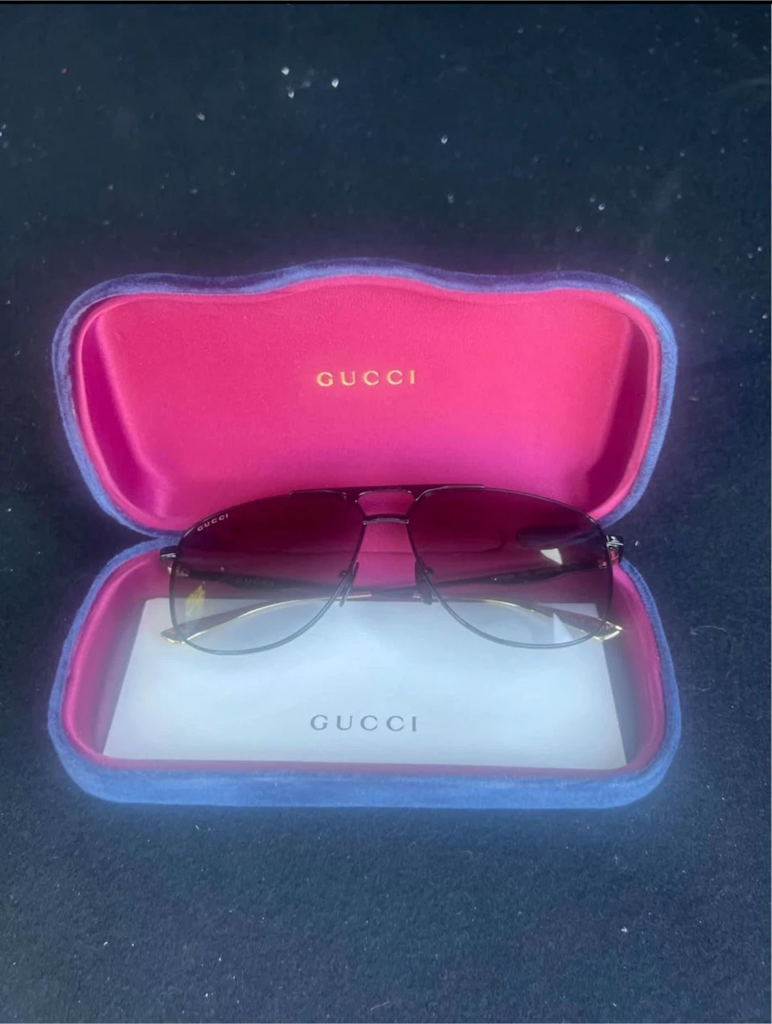 GUCCI Aviator Sunglasses with Case