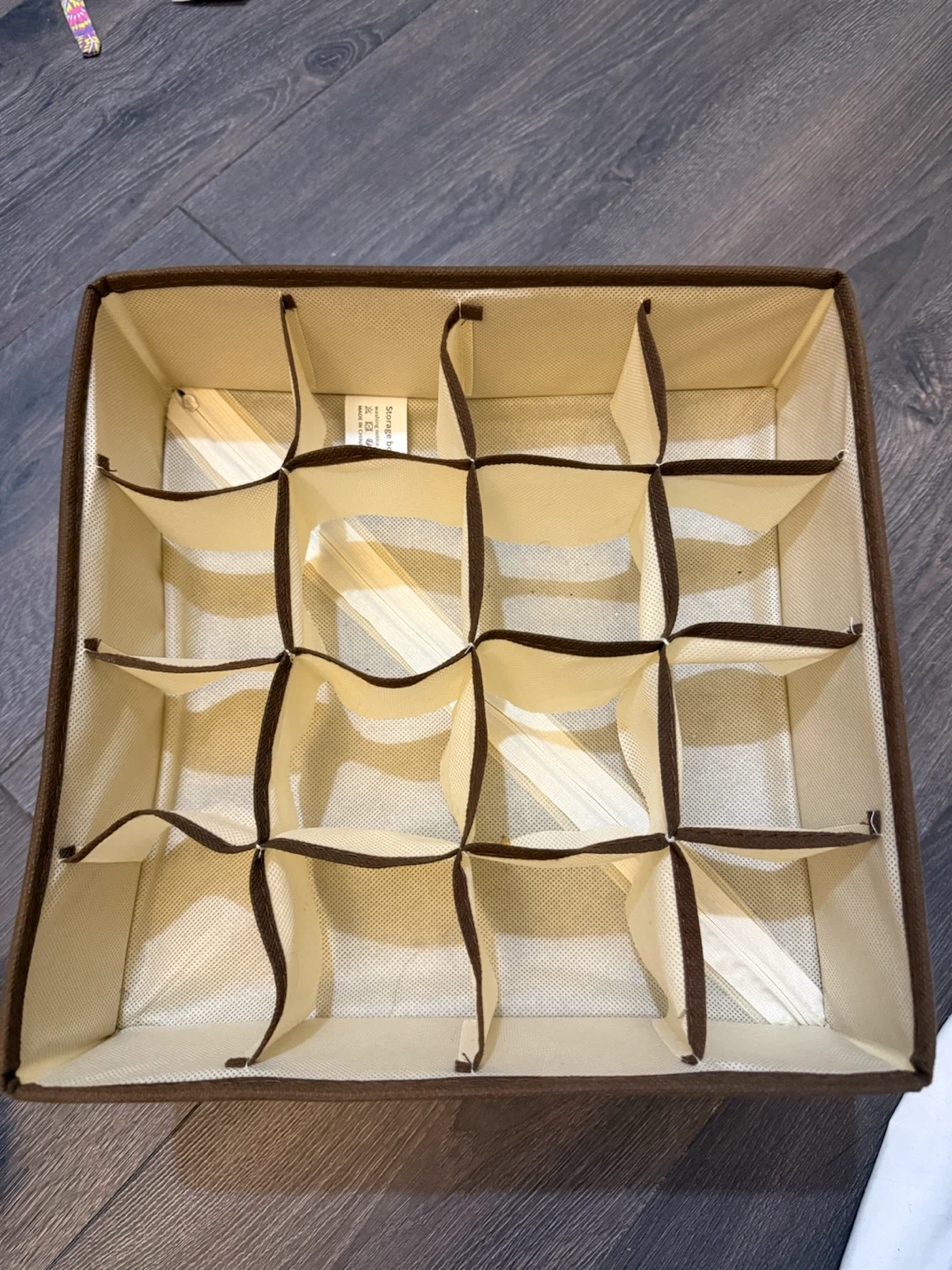 12-Cell Fabric Drawer Organizer