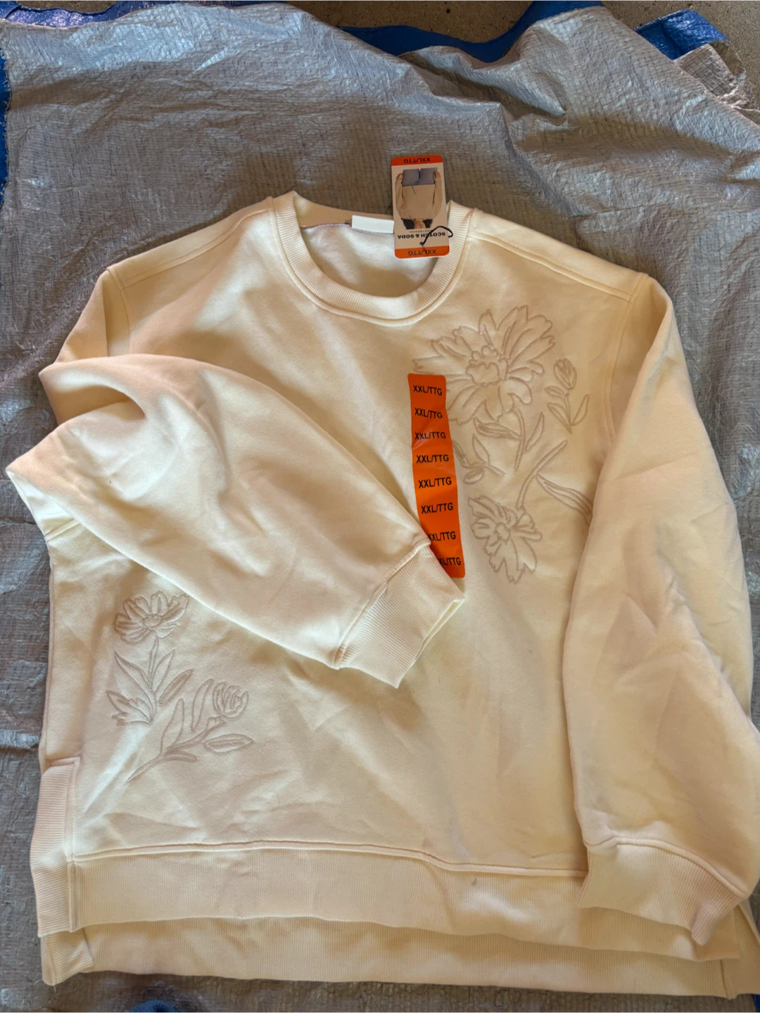 Philosophy Sweater & Scotch & Soda Cream Sweatshirt - Size XXL - photo 3