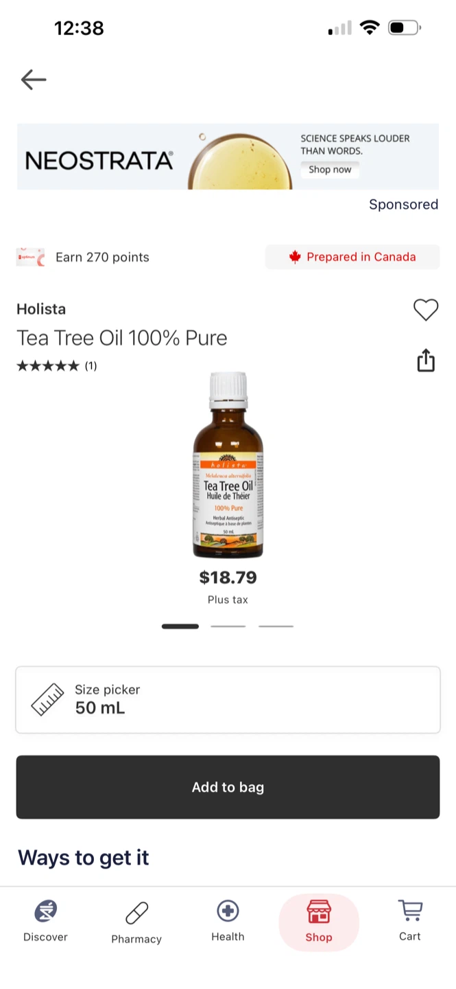 Holista Tea Tree Oil - 50 mL - photo 3