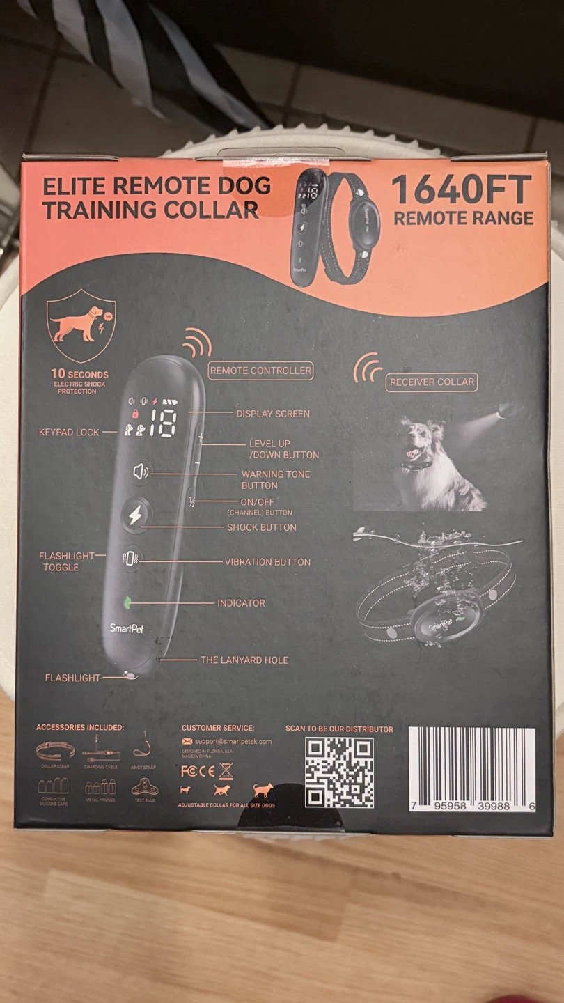 SmartPet Elite Remote Dog Training Collar 1640FT Range - photo 2