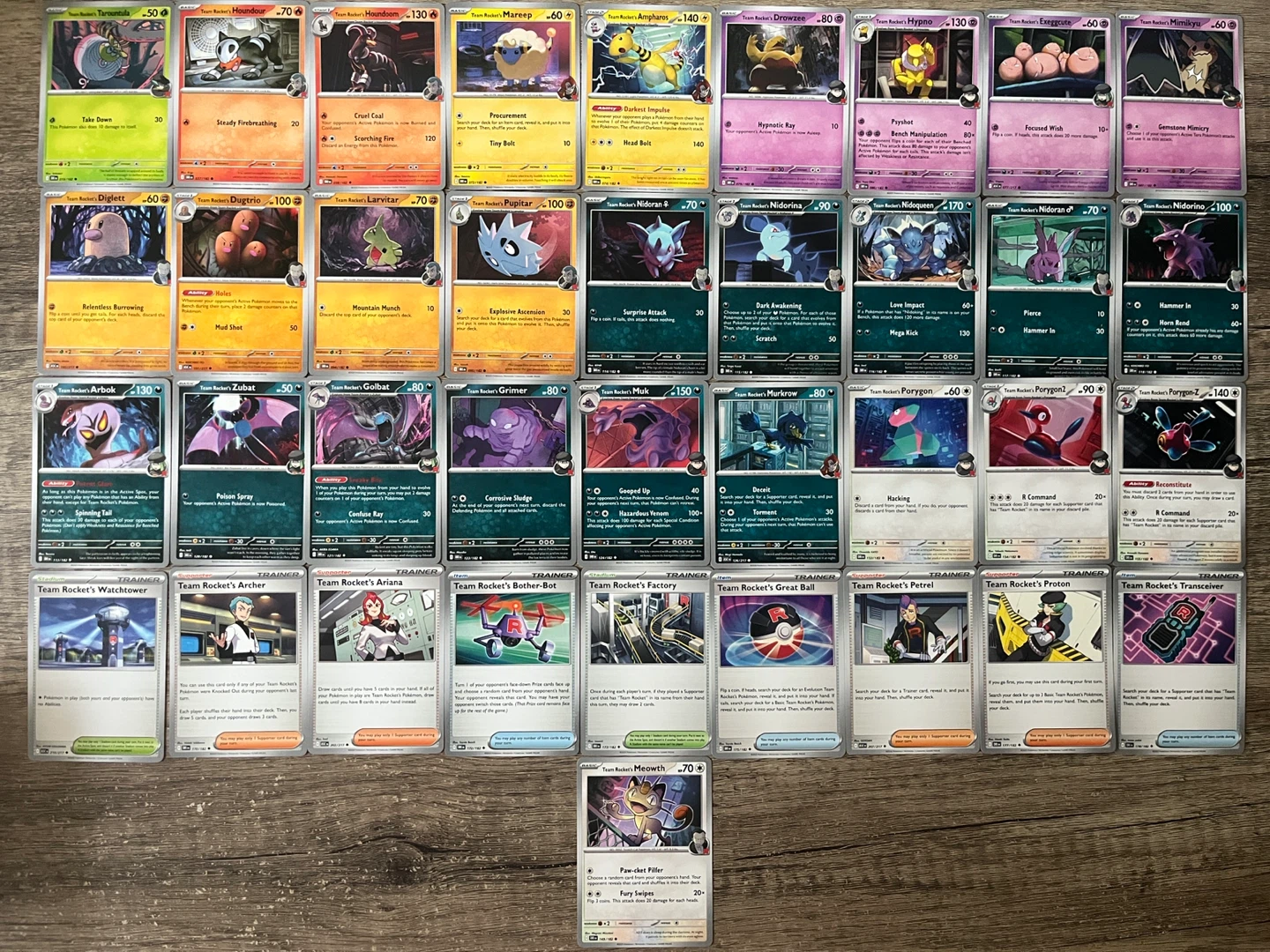 Pokemon Team Rocket Cards