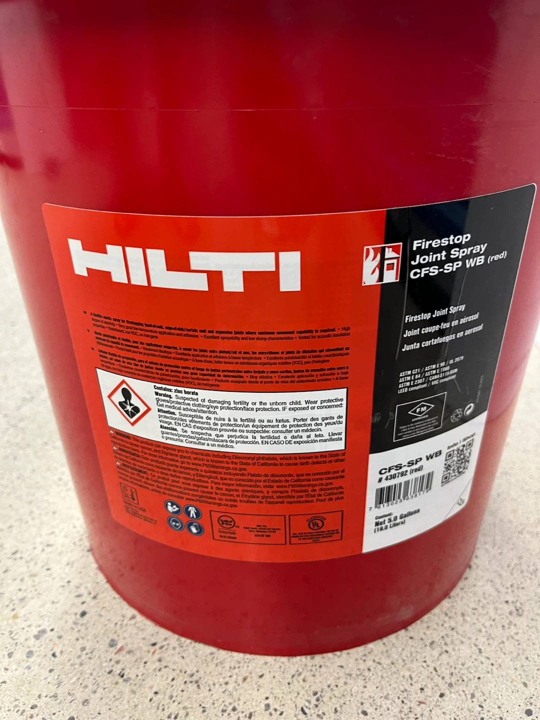 Hilti Firestop Joint Spray CFS-SP WB (red) - photo 2