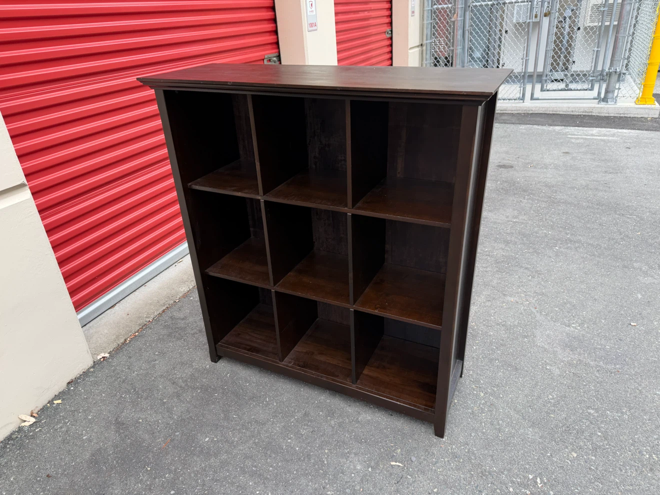 Dark Brown Cubby Shelf Unit - photo 2