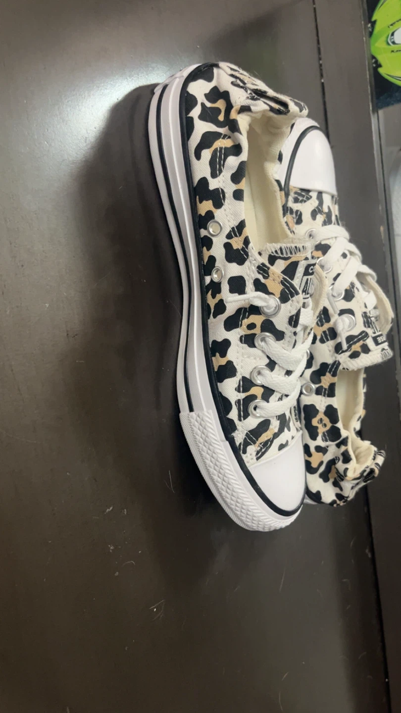 Converse Leopard Print Low Top Sneakers