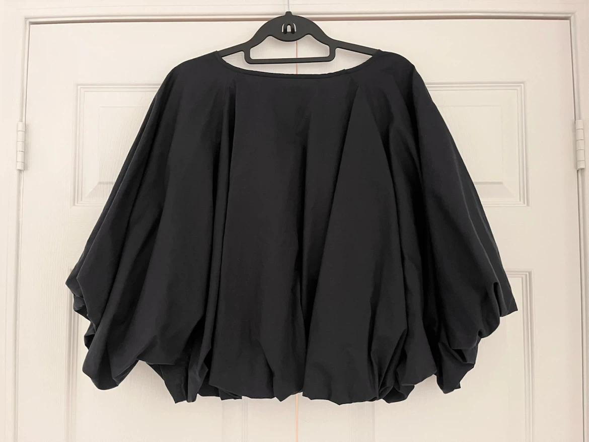 COS Black Balloon Sleeve Top - photo 2