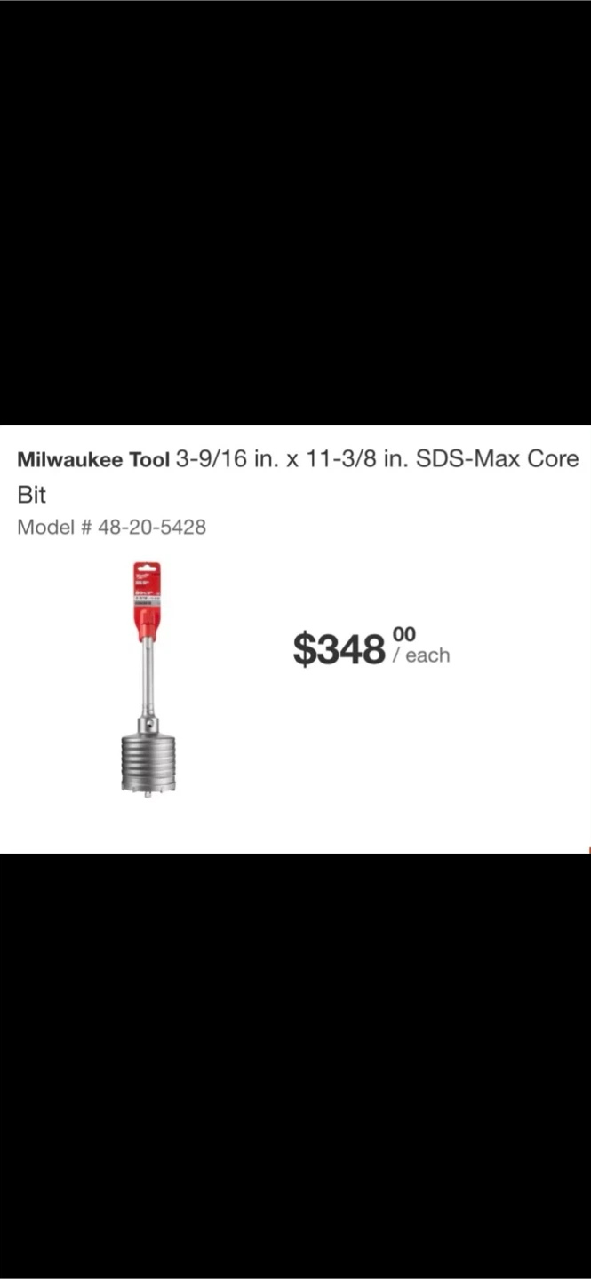 Milwaukee Max Core Bit 50% OFF!!