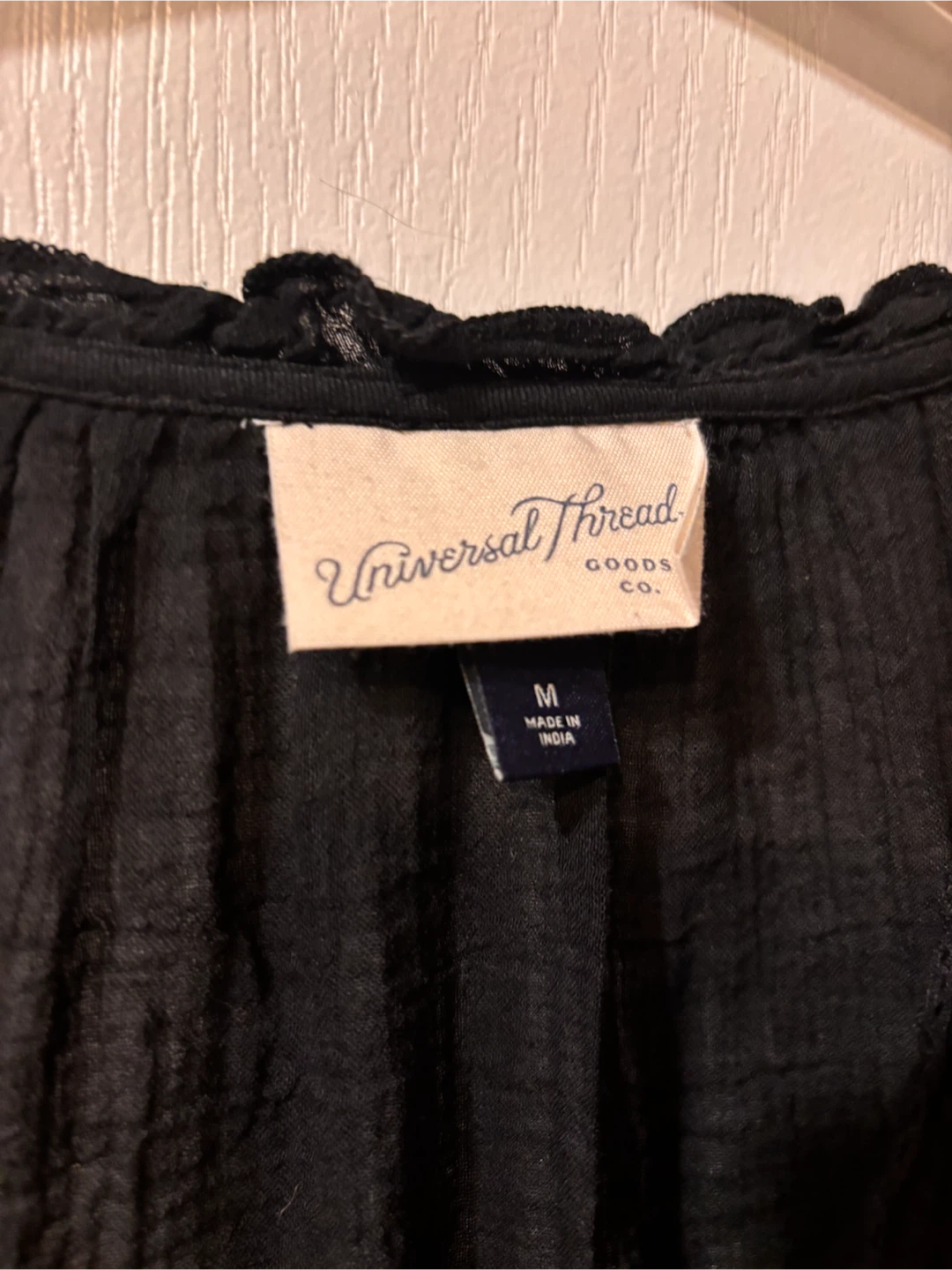Universal Thread Black Ruffled Long Sleeve Blouse - photo 3