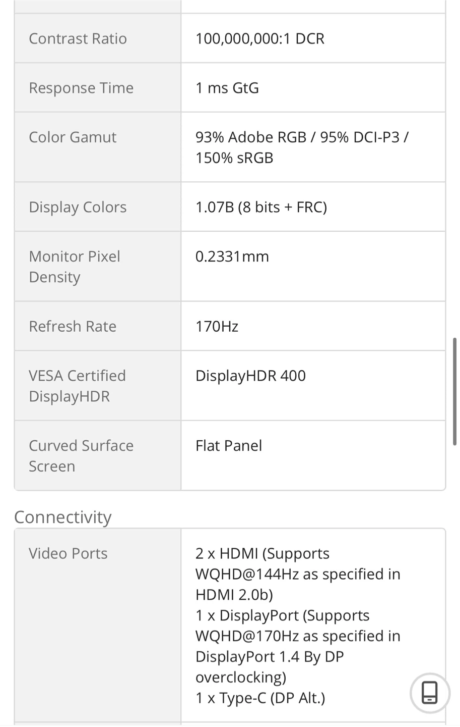 MSI G274QPF-QD 27" WQHD 170Hz Gaming Monitor - photo 4