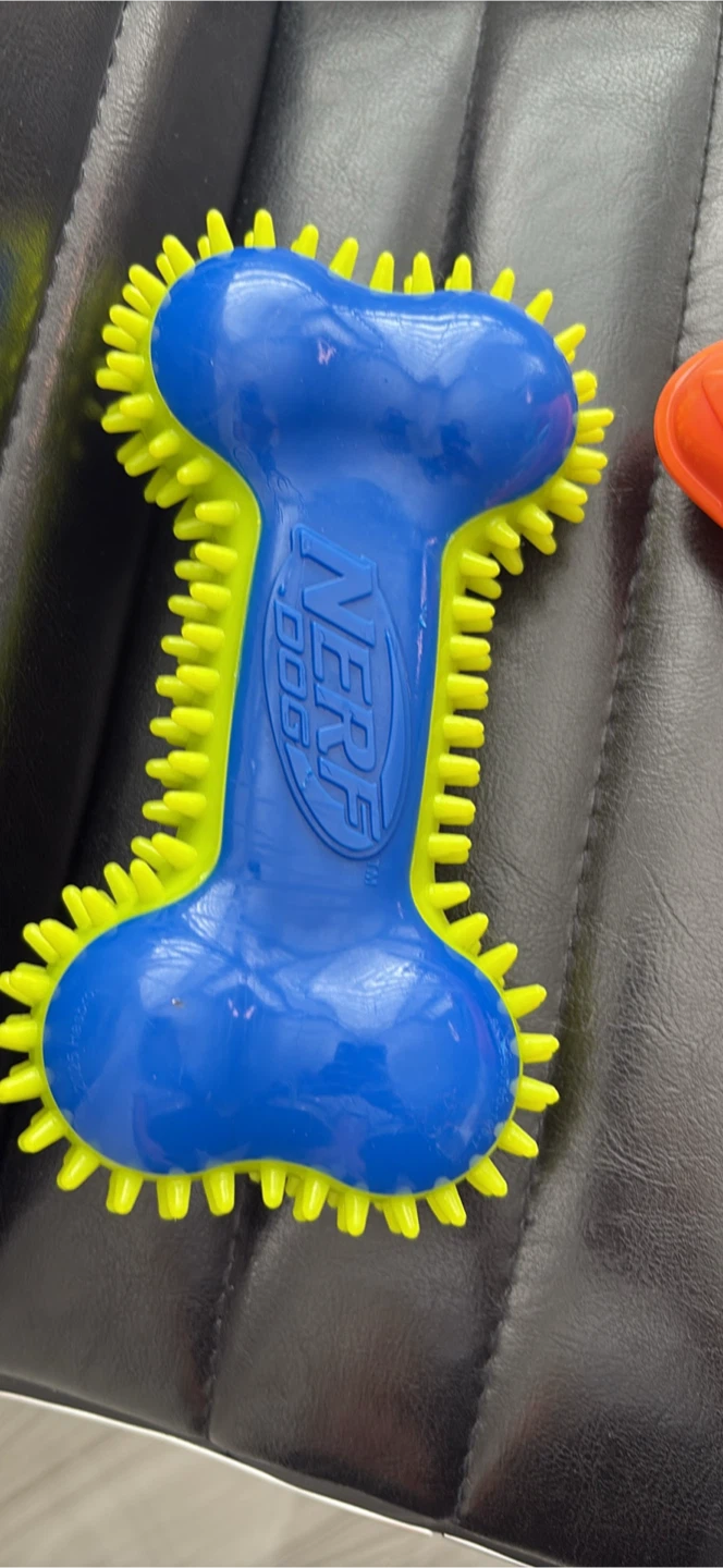 NERF Dog Rubber Bone Toy & Spiky Rings - photo 3