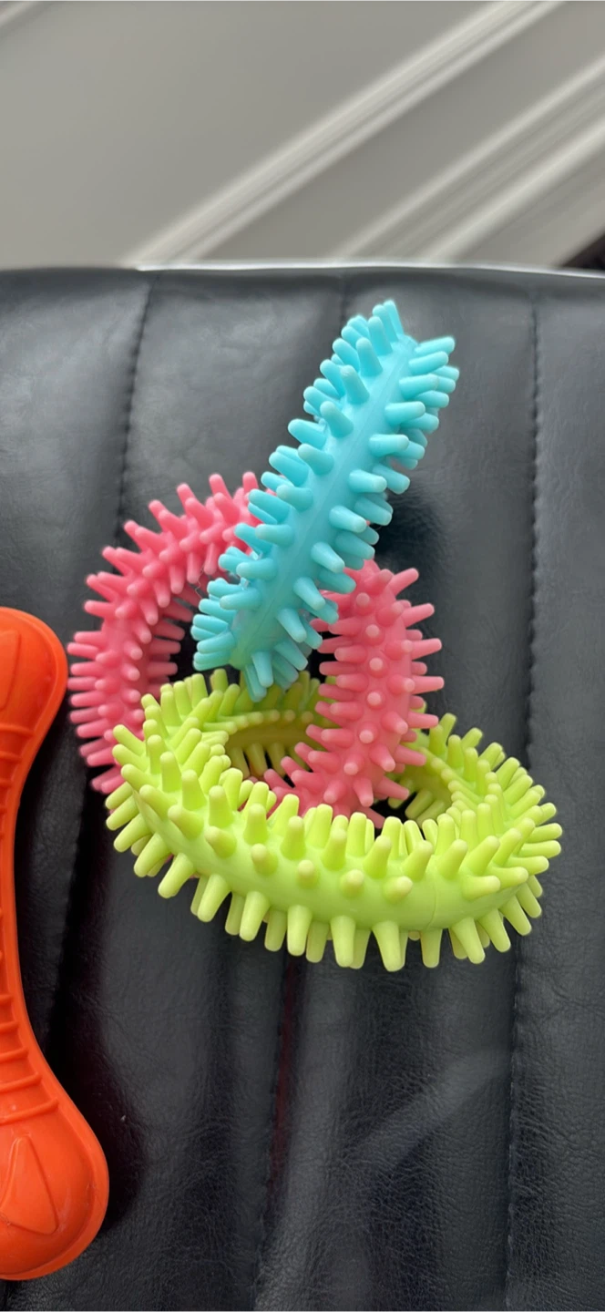 NERF Dog Rubber Bone Toy & Spiky Rings - photo 5