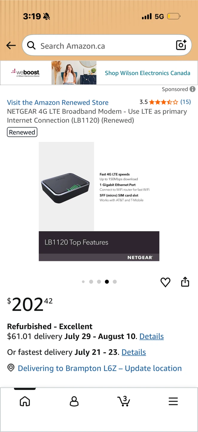 NETGEAR 4G LTE Broadband Modem LB1120 (Renewed) - photo 2