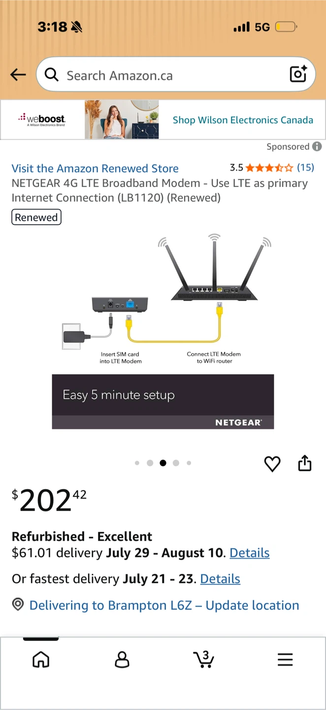 NETGEAR 4G LTE Broadband Modem LB1120 (Renewed) - photo 3