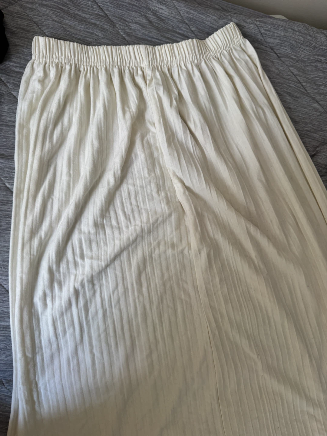 Cream Pleated Midi/Maxi Skirt - photo 2