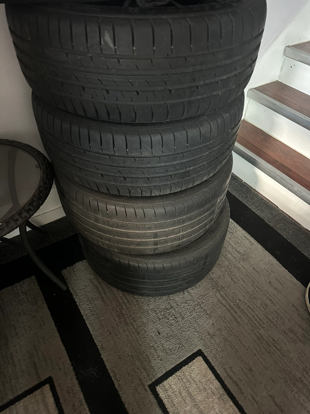 Set of 4 Mercedes-Benz Alloy Wheels with Goodyear Tires - photo 2