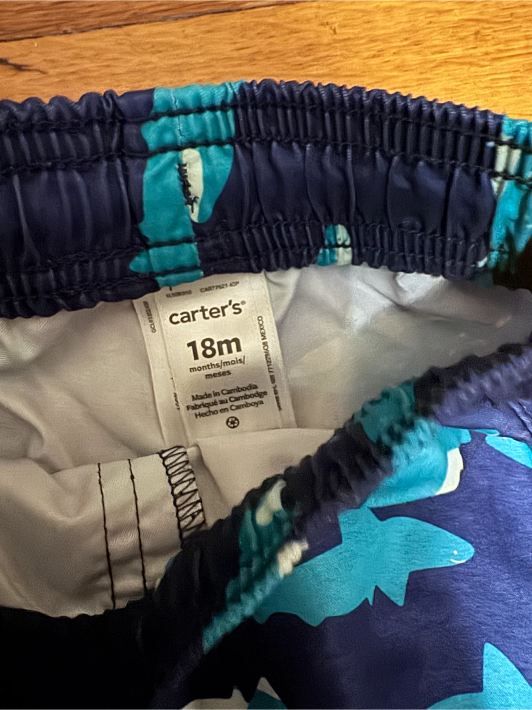Carter's Toddler Boys Shark Swim Set - Size 18M - photo 3