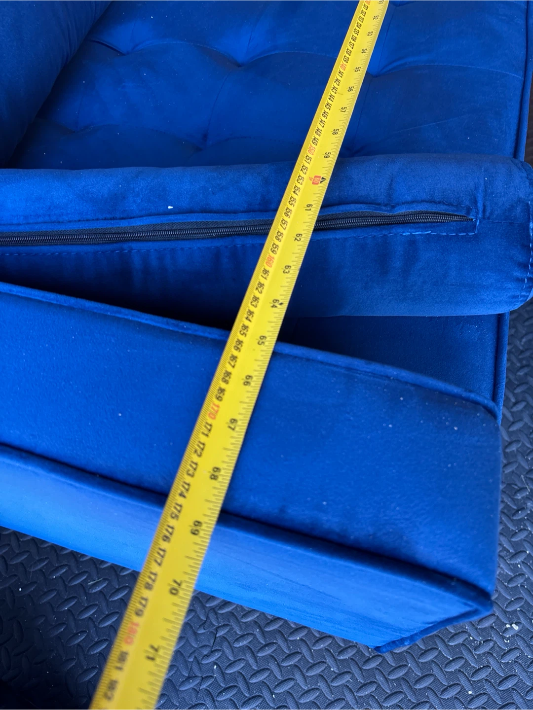 Brand new 2-Seater Sofa Couch Blue Velvet - photo 3
