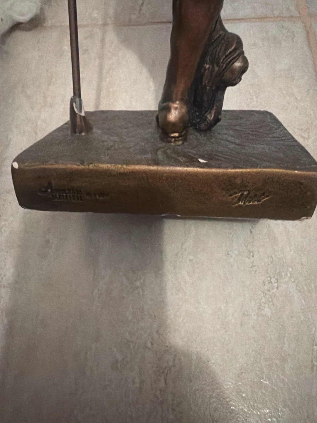Bronze Golfer Statue - photo 3