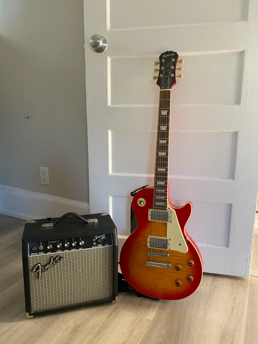 Fender Amp and Epiphone Electric Guitar