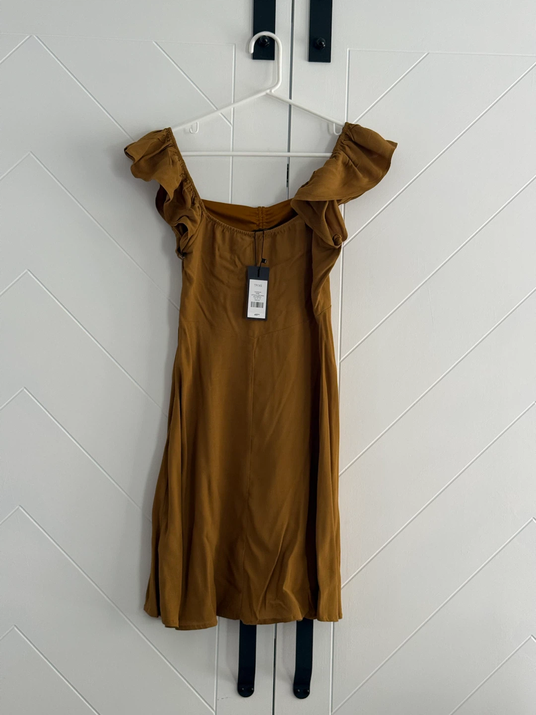 Dynamite Off Shoulder Dress - Gold Brown - TP/XS - photo 2