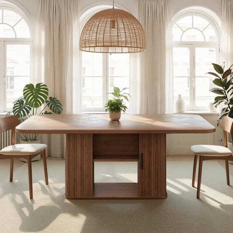 Extendable Dining Table with Storage - photo 3