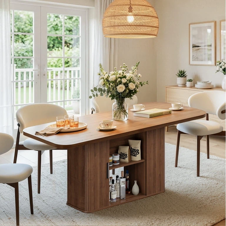 Extendable Dining Table with Storage - photo 4