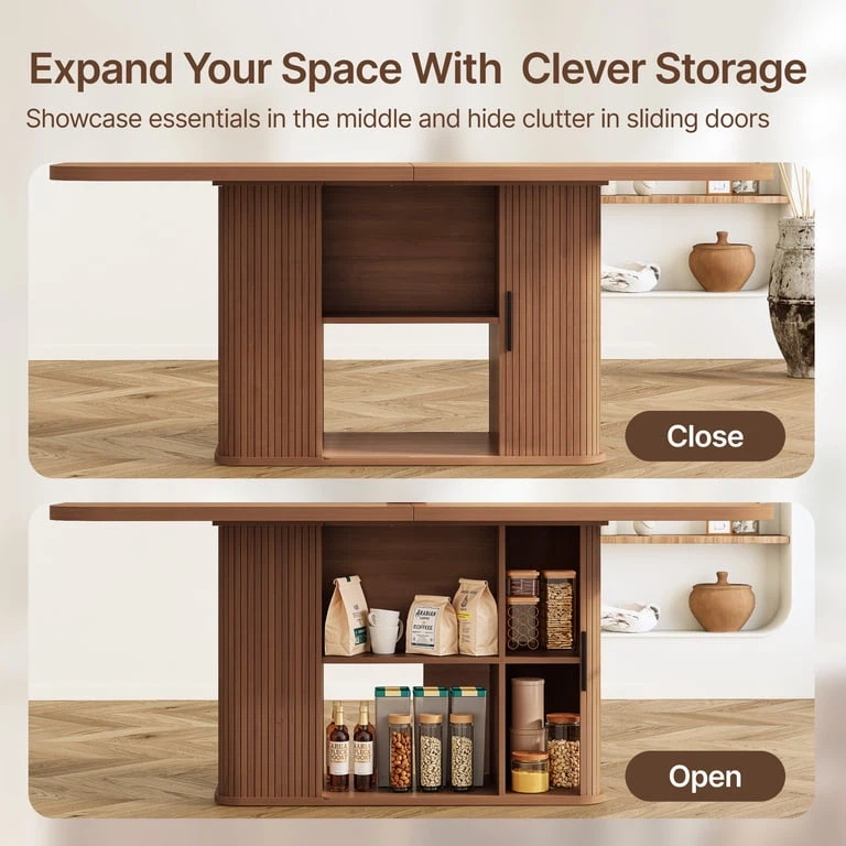 Extendable Dining Table with Storage - photo 5
