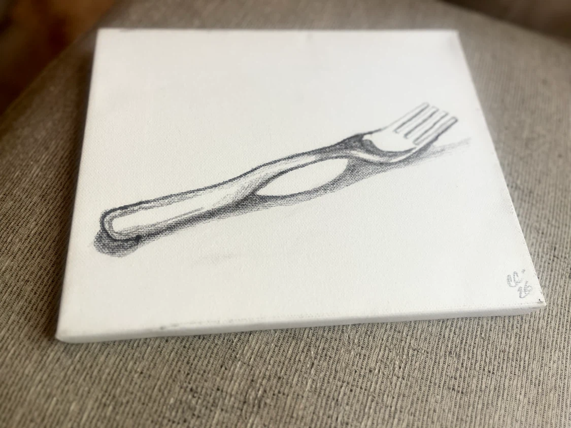 Still Life on Canvas “Fork”