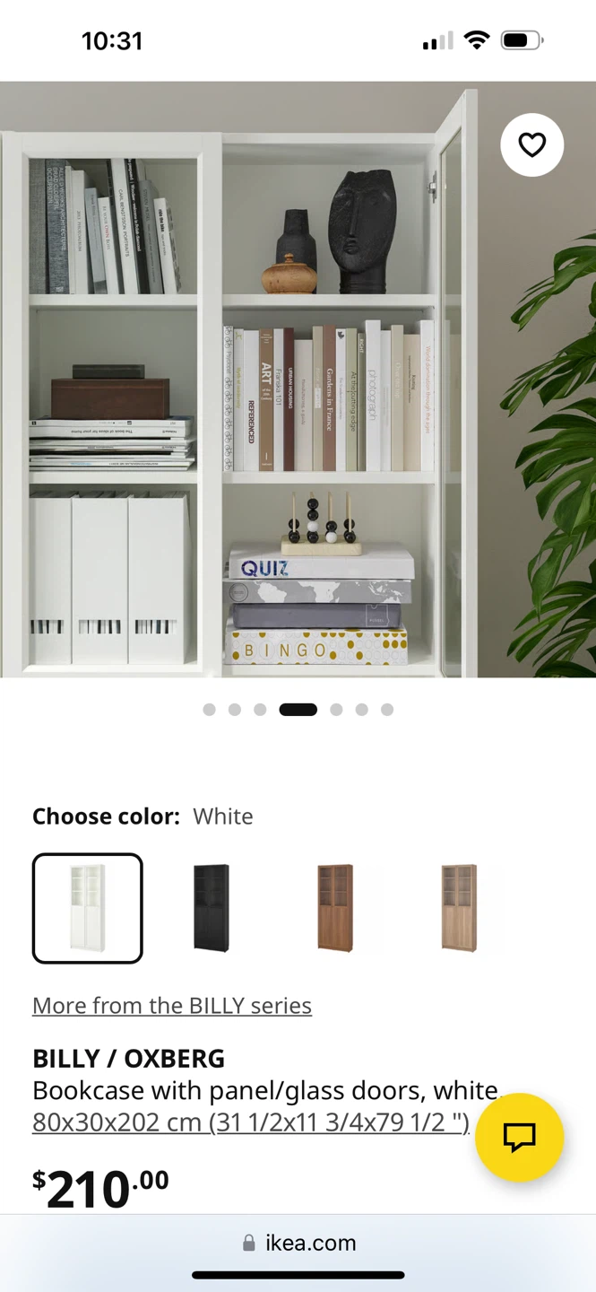 IKEA BILLY / OXBERG Bookcase with panel and glass doors - photo 4