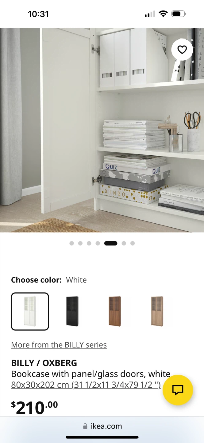 IKEA BILLY / OXBERG Bookcase with panel and glass doors - photo 5