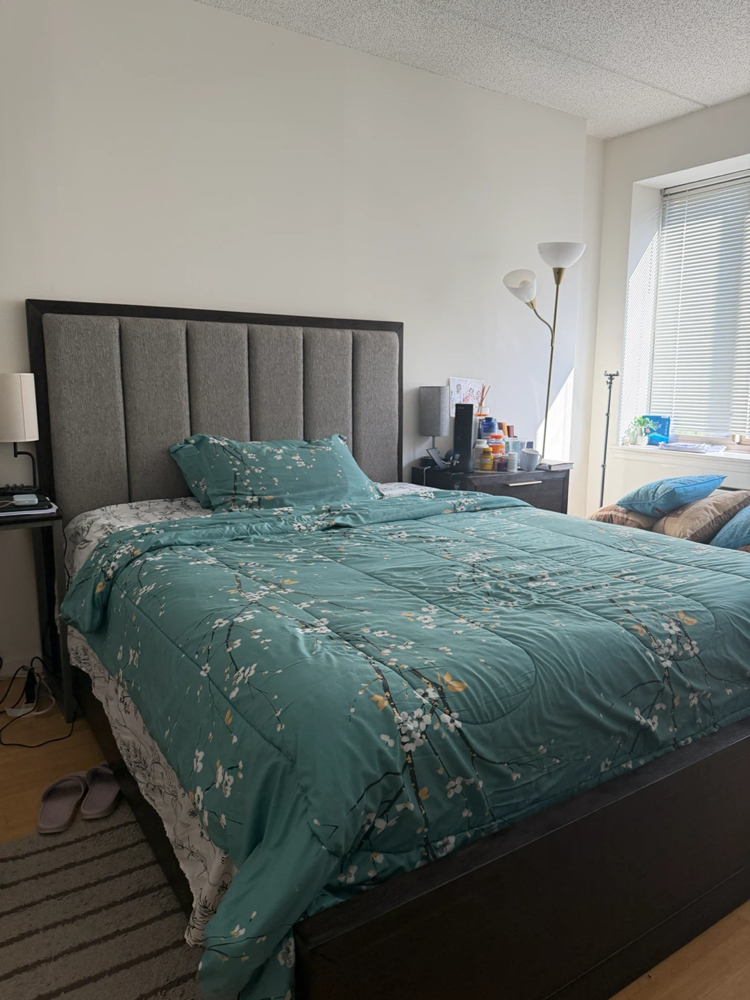 Ashley Queen size bed with Sealy posturepedic mattress