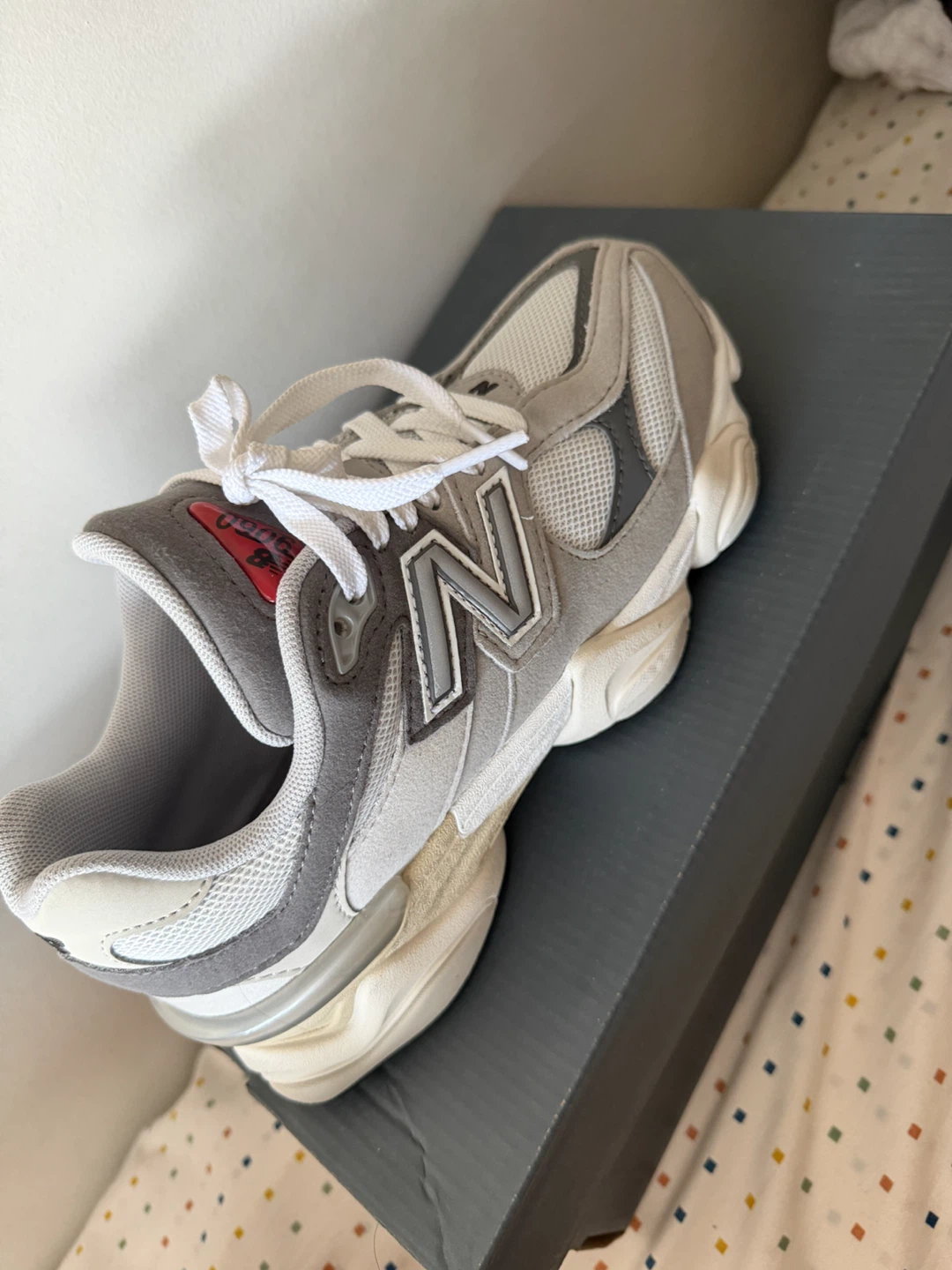 New Balance 9060 Grey White Sneakers - photo 2