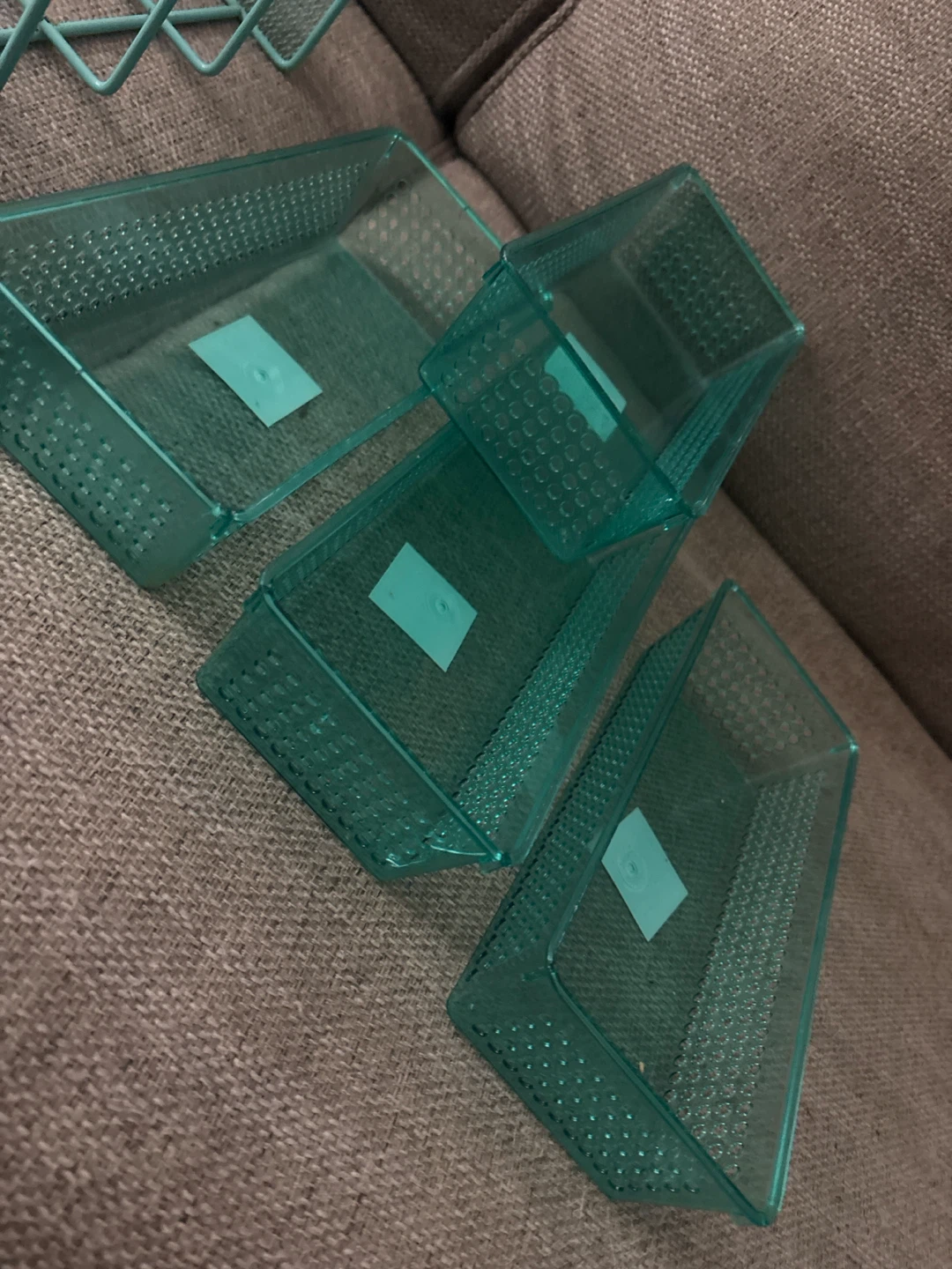 Turquoise Desk Organizer Set with Trays - photo 2